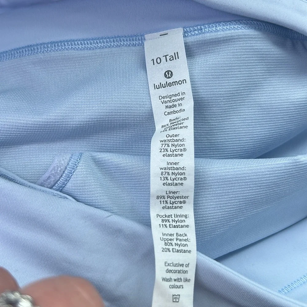 Lululemon Speed Up Short Long *4" Women's Light Blue Athletic Shorts - Picture 5 of 6